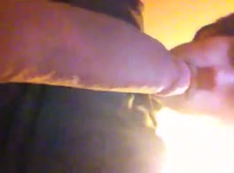 Mischievous self-licking extra-long uncut cock